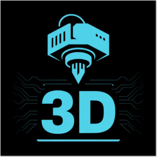 3D-Printing 3D Filament G28 CNC 3D-Scan 3D-Printer Posters and Art