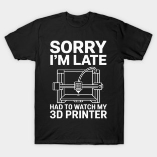 3D Printer For Men Women 3D Printing Printer T-Shirt