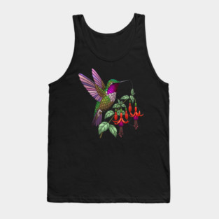 Anna's Hummingbird Fuchsia Aesthetic Tank Top