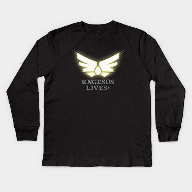 Rngesus Lives! Kids Long Sleeve T-Shirt by DRI374