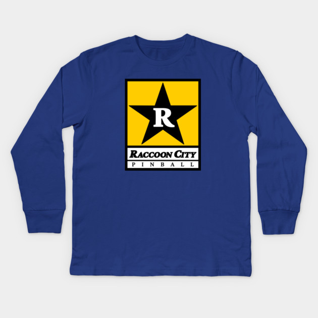 Raccoon City Rock Star Kids Long Sleeve T-Shirt by DRI374