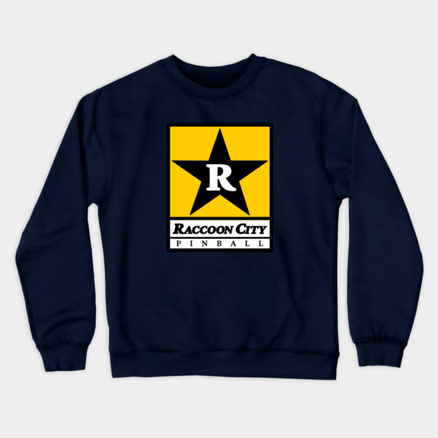 Raccoon City Rock Star Crewneck Sweatshirt by DRI374