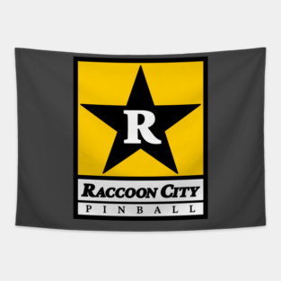 Raccoon City Rock Star Tapestry