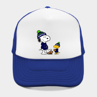 Seattle Seahawks - Snoopy & Woodstock Football Style M065 Hat