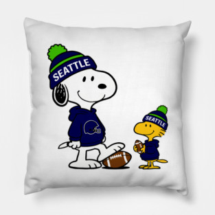 Seattle Seahawks - Snoopy & Woodstock Football Style M065 Pillow