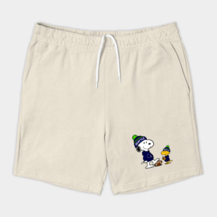Seattle Seahawks - Snoopy & Woodstock Football Style M065 Shorts
