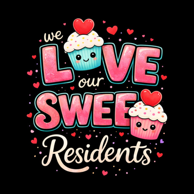 We Love Our Sweet Residents Nursing Home Caregiver by ArtistTee ⭐⭐⭐⭐⭐