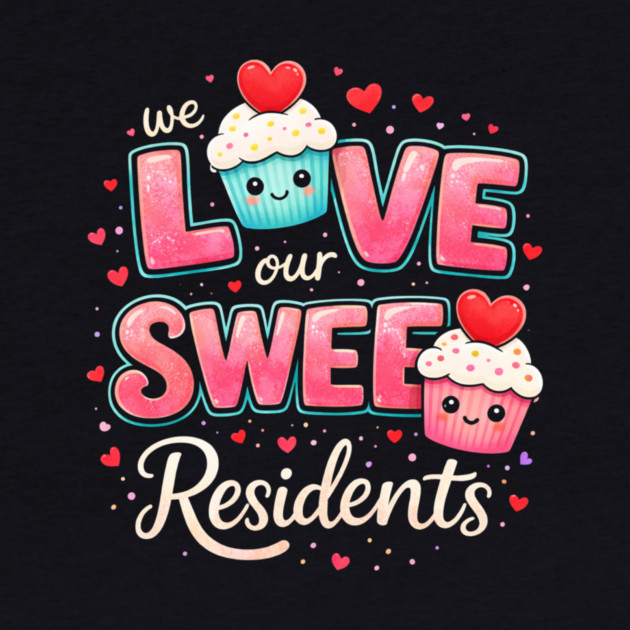 We Love Our Sweet Residents Nursing Home Caregiver by ArtistTee ⭐⭐⭐⭐⭐