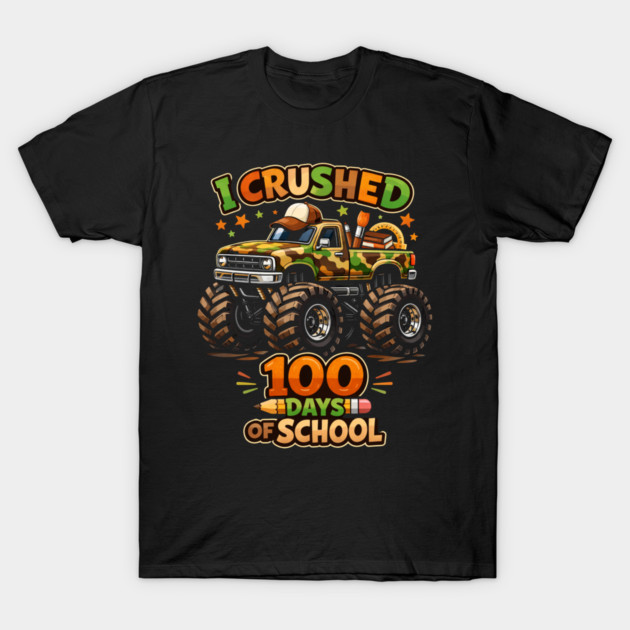 I Crushed 100 Days Of School Teacher Celebration T-Shirt by ArtistTee ⭐⭐⭐⭐⭐