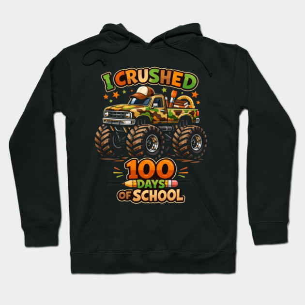 I Crushed 100 Days Of School Teacher Celebration Hoodie by ArtistTee ⭐⭐⭐⭐⭐