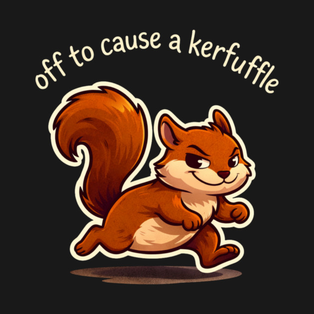 Off To Cause A Kerfuffle Squirrel Funny by ArtistTee ⭐⭐⭐⭐⭐