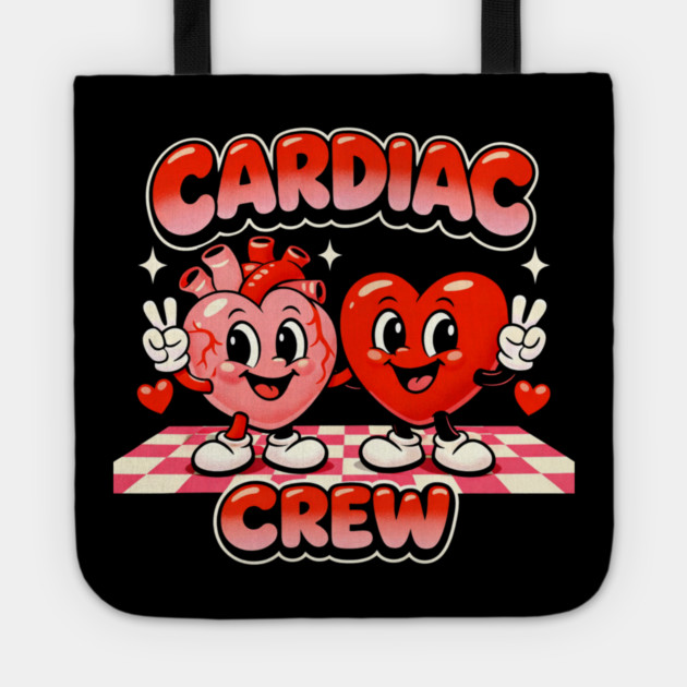 Cardiac Crew Medical Staff Funny Tote by ArtistTee ⭐⭐⭐⭐⭐