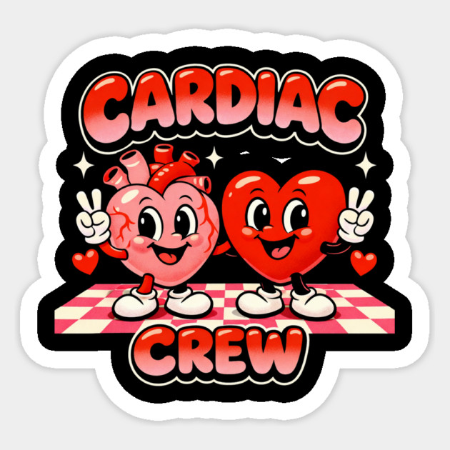 Cardiac Crew Medical Staff Funny Sticker by ArtistTee ⭐⭐⭐⭐⭐