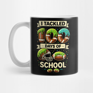 I Tackled 100 Days Of School Football Humor Mug