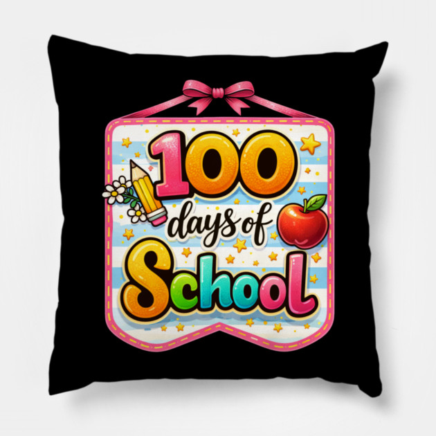 100 Days Of School Teacher Celebration Pillow by ArtistTee ⭐⭐⭐⭐⭐