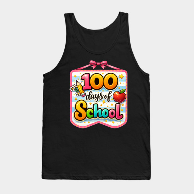 100 Days Of School Teacher Celebration Tank Top by ArtistTee ⭐⭐⭐⭐⭐