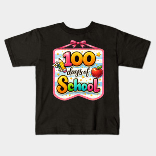 100 Days Of School Teacher Celebration Kids T-Shirt