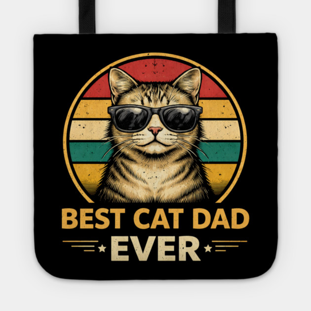 Best Cat Dad Ever Funny Father's Day Cat Lover Tote by ArtistTee ⭐⭐⭐⭐⭐
