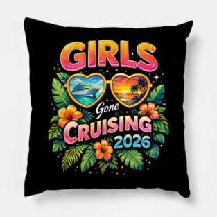 Girls Gone Cruising 2026 Cruise Vacation Travel Pillow