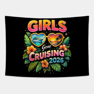 Girls Gone Cruising 2026 Cruise Vacation Travel Tapestry