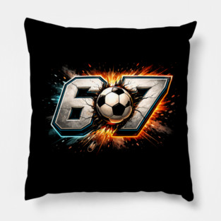 67 Soccer Ball Explosive Sport Fan Pillow