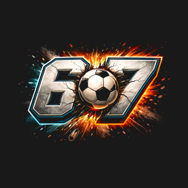 67 Soccer Ball Explosive Sport Fan by ArtistTee ⭐⭐⭐⭐⭐