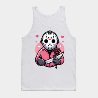 Jason Voorhees Couple Rose Tank Top