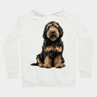 Otterhound Dog Illustration Hoodie