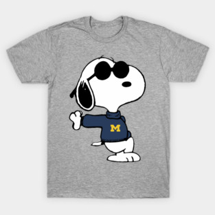 Cool Snoopy Michigan Wolverines T-Shirt