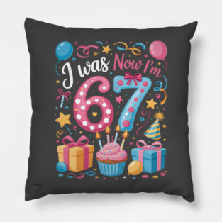 7th Birthday I was 6 Now I'm 7 Year Old Pillow