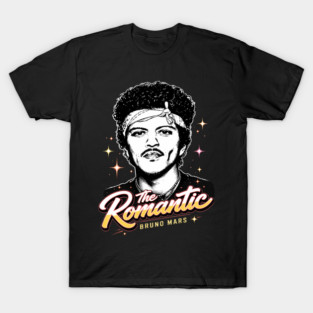 The Romantic Bruno Mars Retro Portrait Shirt – Music Pop Star Fan T-Shirt