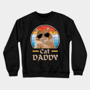 Cool Cat Dad Vibes Crewneck Sweatshirt
