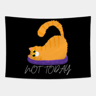 Lazy Cat Mood – Not Today Tapestry