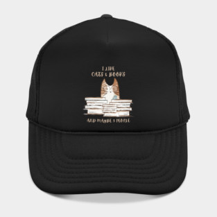 I Like Cats & Books Hat