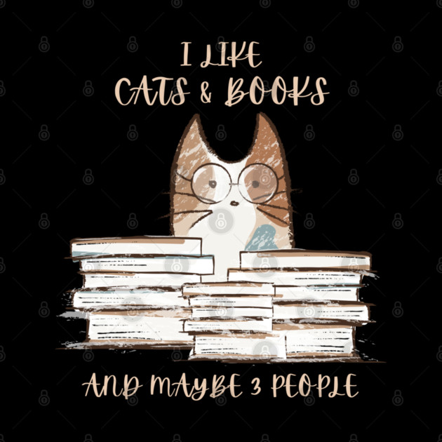 I Like Cats & Books by Champanie's Store