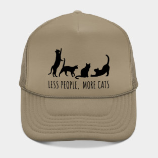 Minimalist Black Cat Silhouette Hat