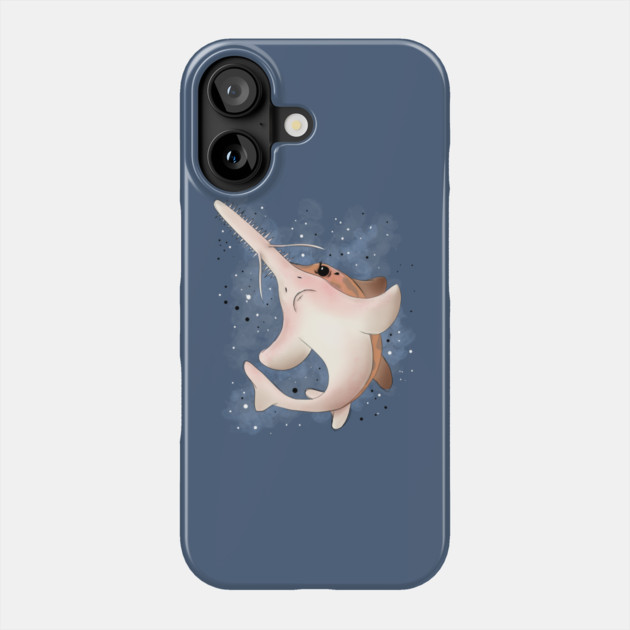 Grumpy Sawshark Phone Case by H. R. Sinclair