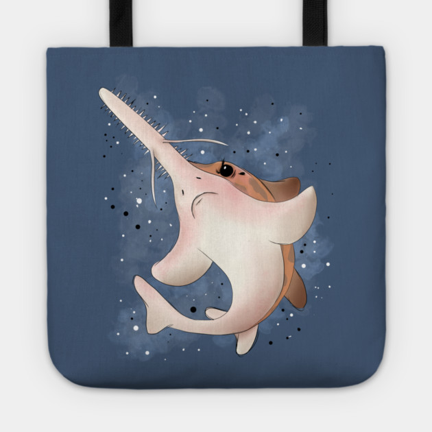 Grumpy Sawshark Tote by H. R. Sinclair
