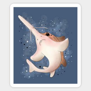 Grumpy Sawshark Sticker