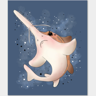 Grumpy Sawshark Posters and Art
