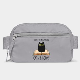 Easily Distracted By Cats & Books Bag