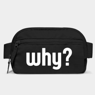 Why Simple Question Typography Bag
