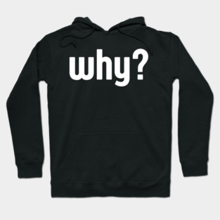 Why Simple Question Typography Hoodie