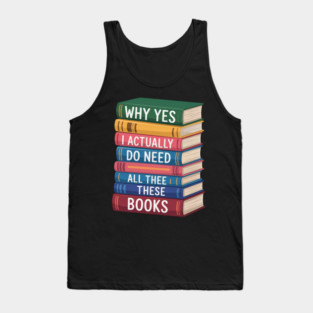 Reading Book Lover Book Worm Tank Top