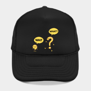 Wait What? Funny Comma and Question Mark Hat