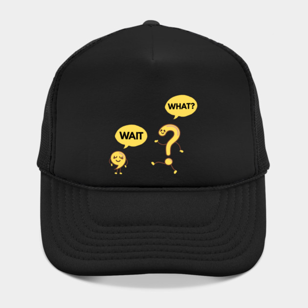 Wait What? Funny Comma and Question Mark by Creatifly Graphic Tees