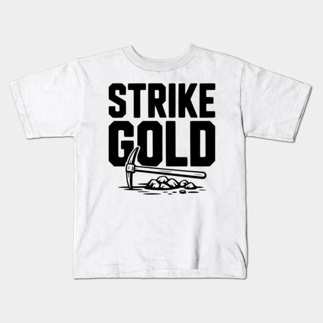 Strike Gold Kids T-Shirt by Frank Ring
