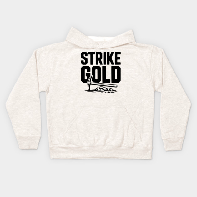 Strike Gold Kids Hoodie by Frank Ring