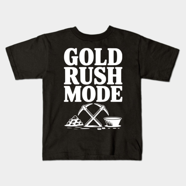 Gold Rush Mode Kids T-Shirt by Frank Ring