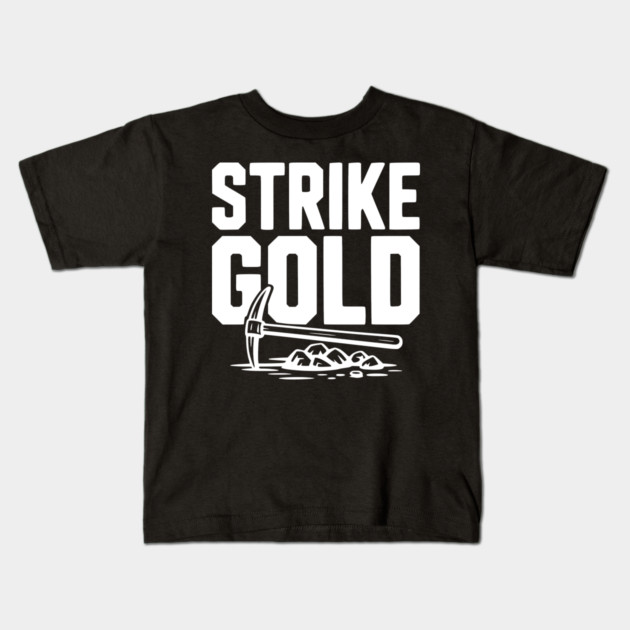 Strike Gold Kids T-Shirt by Frank Ring